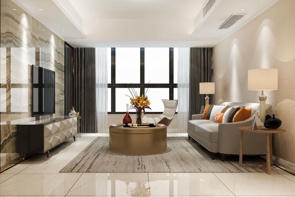 Luxury living room interior — GRASP Realtors