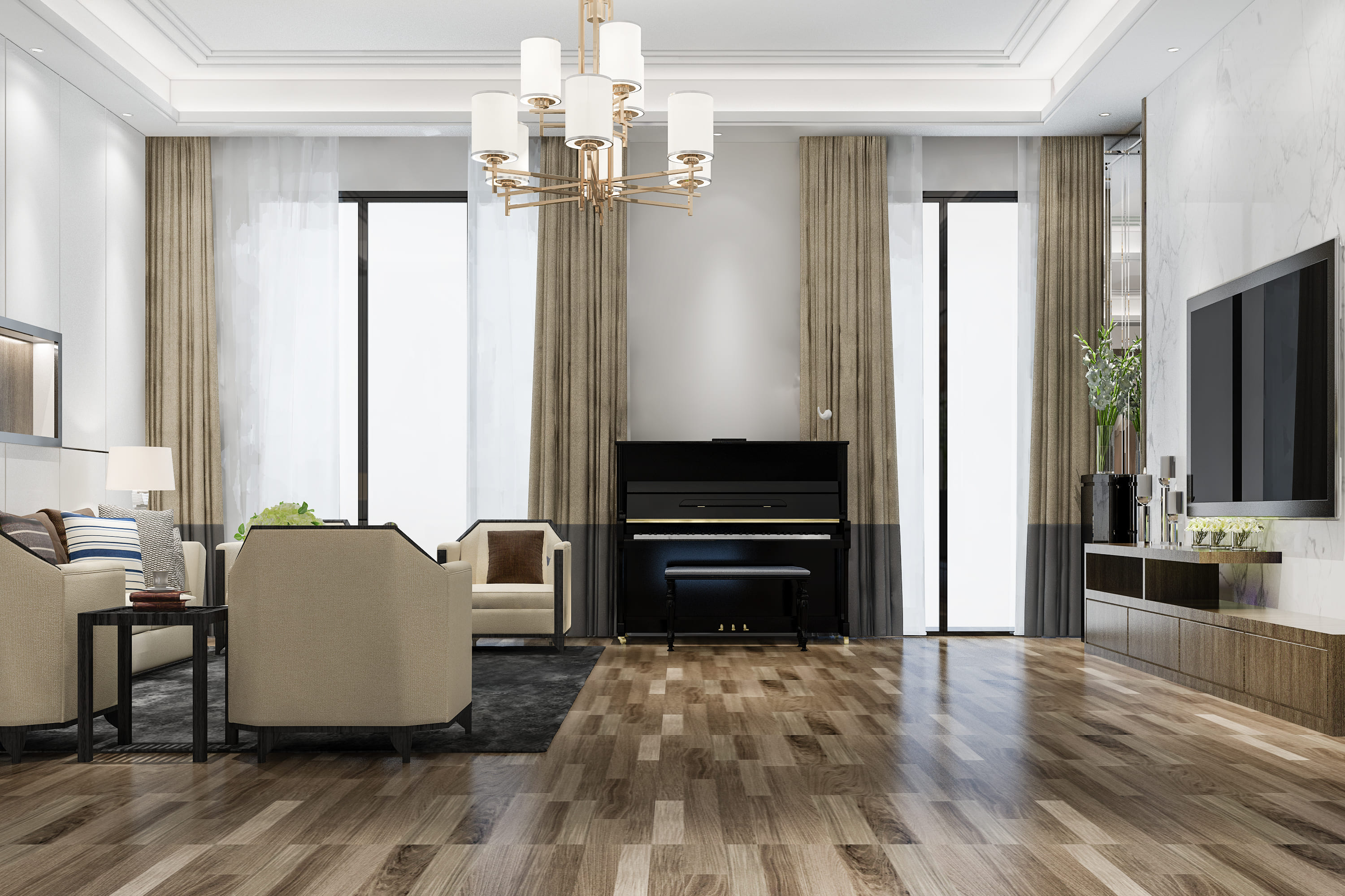 Elegant living room interior